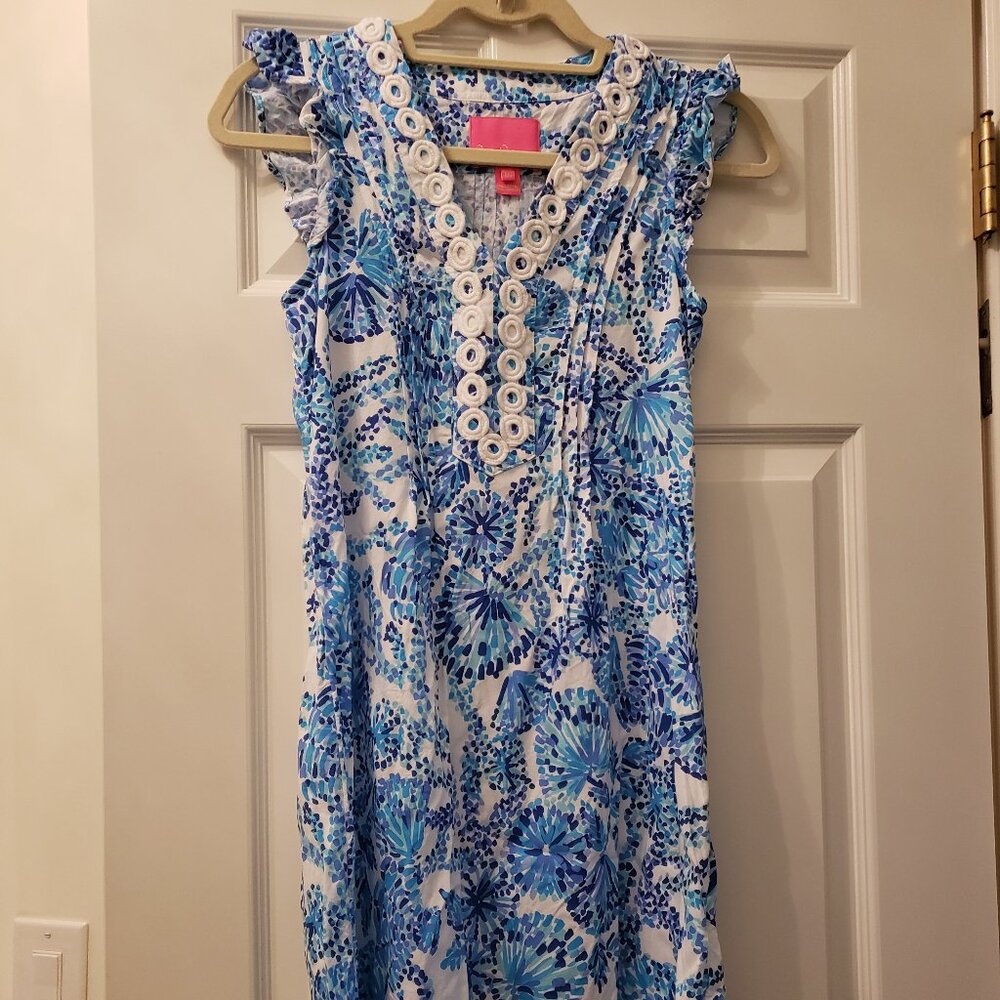 Lilly Pulitzer Joan Print Tunic Dress, Size XXS, EUC